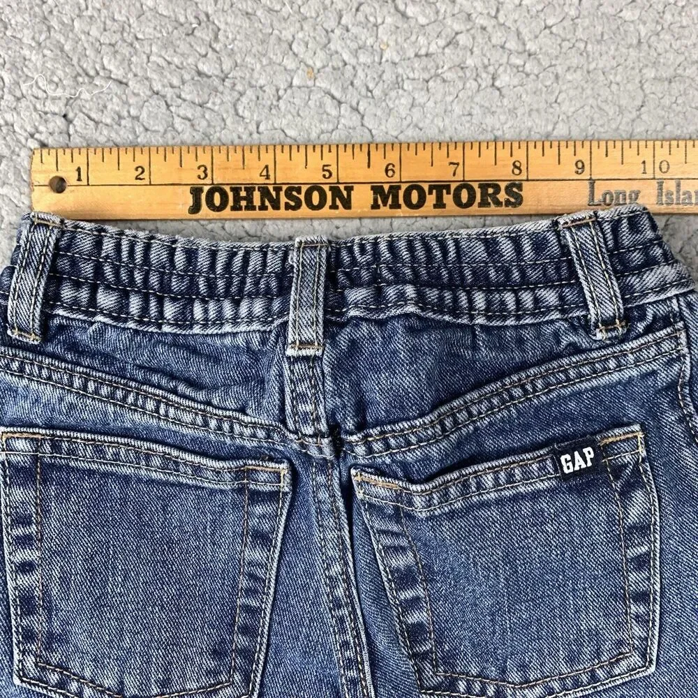 Gap Kids Jeans Size 4 Relaxed Fit‎ Elastics Waist Cotton Youth